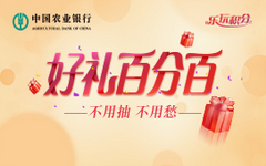 【农业】最高送22万积分!农行信用卡刷卡有礼