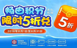【中行】畅由积分“5折兑”